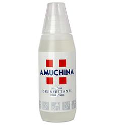 DISINFETTANTE IGIENIZZANTE A BASE DI IPOCLORITO DI SODIO ANTIMICROBICO AD AMPIO SPETTRO D'AZIONE AMUCHINA LIQUIDA 100% 500 ML - Farmacia De Pasquale