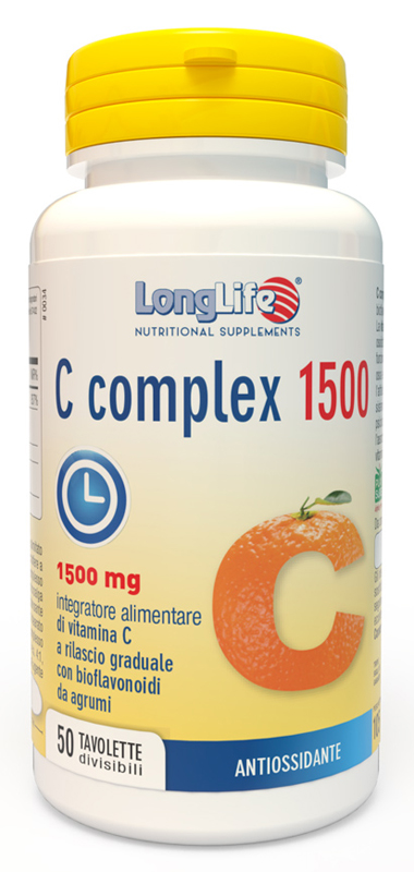 LONGLIFE C COMPLEX 1500 T/R 50 TAVOLETTE DIVISIBILI - Farmacia De Pasquale