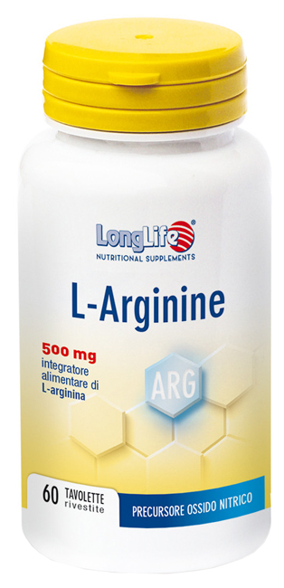 LONGLIFE L-ARGININE 60 TAVOLETTE RIVESTITE DA 900 MG - Farmacia De Pasquale
