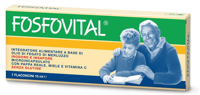 FOSFOVITAL OLIO FEGATO DI MERLUZZO 7 FLACONCINI - Farmacia De Pasquale
