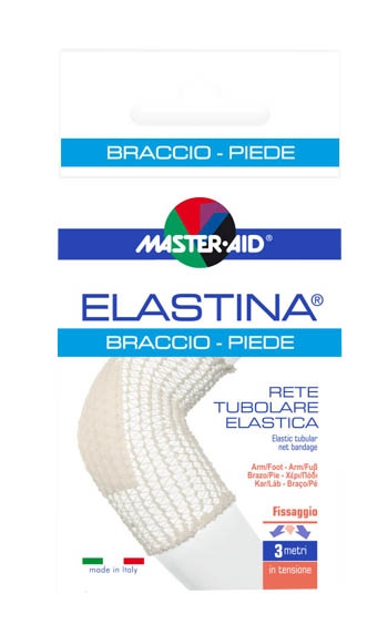 RETE TUBOLARE ELASTICA IPOALLERGENICA MASTER-AID ELASTINA BRACCIO/PIEDE 3 MT IN TENSIONE CALIBRO 4 CM - Farmacia De Pasquale