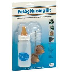 NURSING KIT BIBERON DA 120ML PER ANIMALI + TETTARELLE DI VARIE MISURE + SCOVOLINO PER PULIZIA - Farmacia De Pasquale