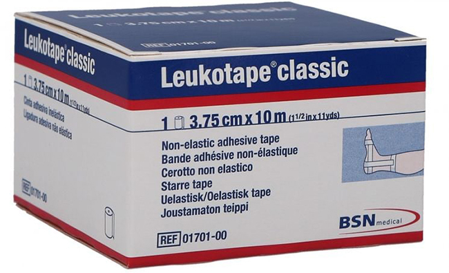 LEUKOTAPE BENDA ANELASTICA PER BENDAGGI FUNZIONALI 3,75X100 CM - Farmacia De Pasquale