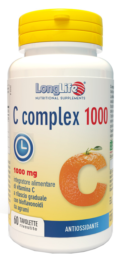 LONGLIFE C COMPLEX 1000 T/R 60 TAVOLETTE RIVESTITE - Farmacia De Pasquale