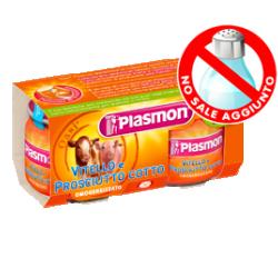 PLASMON OMOGENEIZZATO VITELLO PROSCIUTTO COTTO 80 G X 2 PEZZI - Farmacia De Pasquale