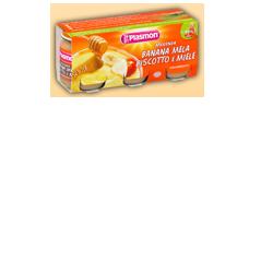 PLASMON OMOGENEIZZATO BANANA/MELA/BISCOTTI/MIELE 120 G X 3 PEZZI - Farmacia De Pasquale