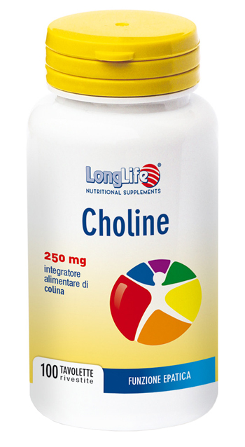 LONGLIFE CHOLINE 100 TAVOLETTE RIVESTITE - Farmacia De Pasquale