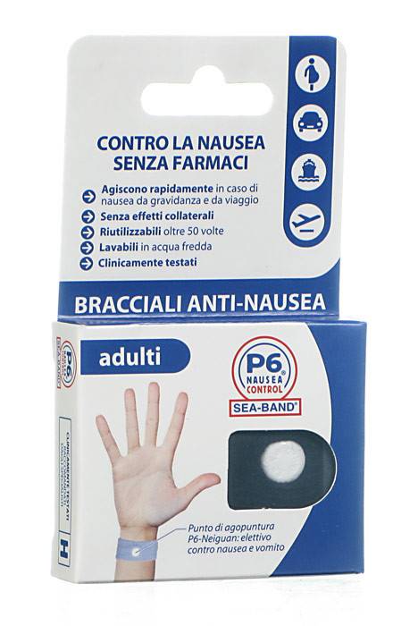 BRACCIALE ANTI NAUSEA PER ADULTI P6 NAUSEA CONTROL 2 PEZZI - Farmacia De Pasquale
