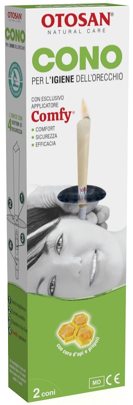 OTOSAN CONO PER L'IGIENE DELLE ORECCHIE OTOSAN+PROPOLI 2 PEZZI - Farmacia De Pasquale