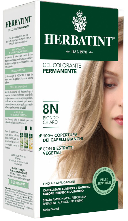 HERBATINT 8N BIONDO CHIARO 150 ML - Farmacia De Pasquale