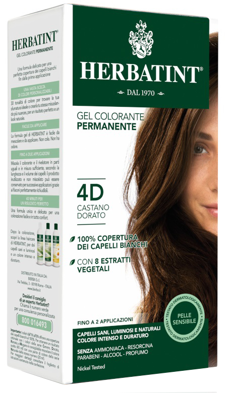HERBATINT 4D CASTANO DORATO 150 ML - Farmacia De Pasquale