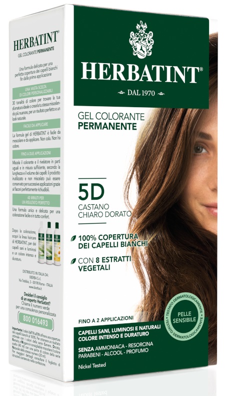 HERBATINT 5D CASTANO CHIARO DORATO 150 ML - Farmacia De Pasquale