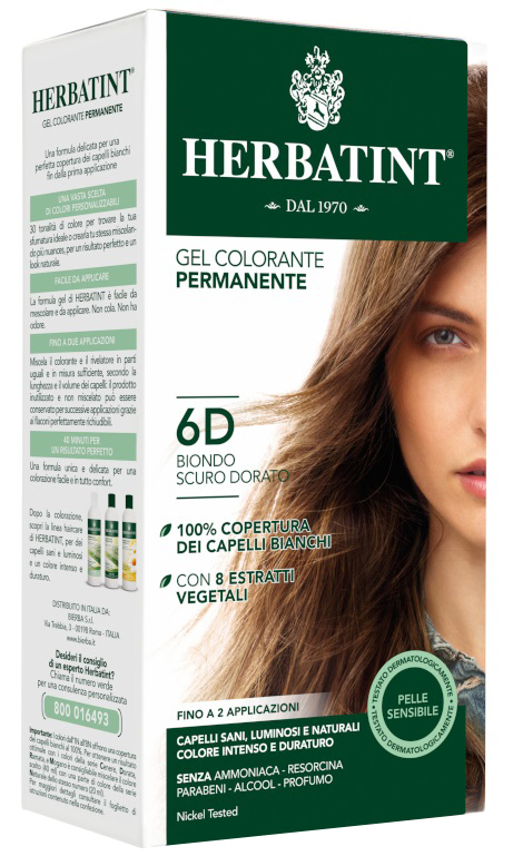 HERBATINT 6D BIONDO SCURO DORATO 150 ML - Farmacia De Pasquale