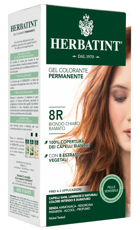 HERBATINT 8R BIONDO CHIARO RAMATO 150 ML - Farmacia De Pasquale