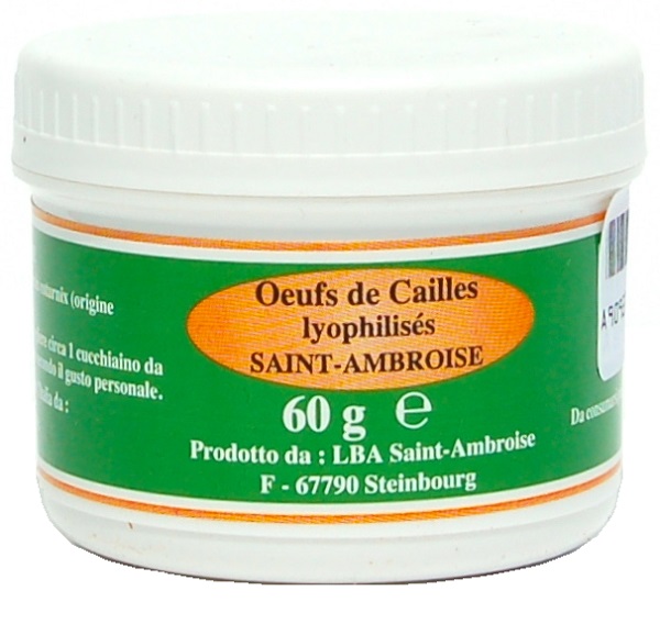 UOVA COTURNIX LIOFILIZZATO 60 G - Farmacia De Pasquale