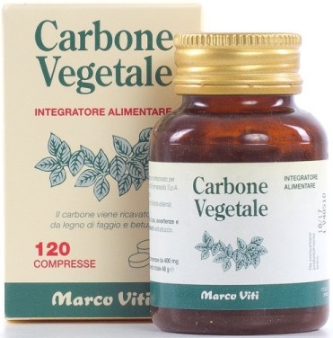 CARBONE VEGETALE 120 COMPRESSE - Farmacia De Pasquale