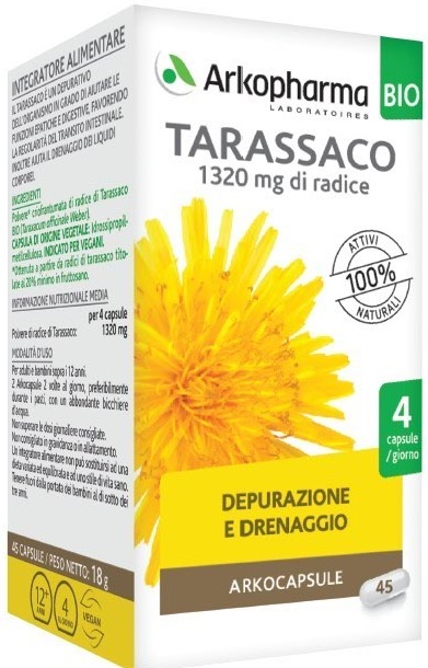 ARKO CAPSULE TARASSACO BIO 45 CAPSULE - Farmacia De Pasquale