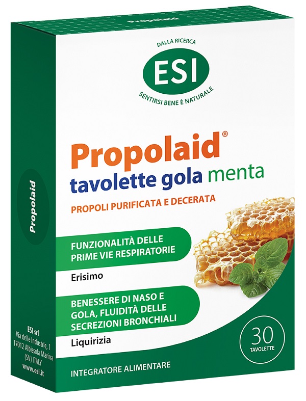 ESI PROPOLAID TAVOLETTE GOLA MENTA 30 TAVOLETTE - Farmacia De Pasquale