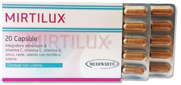 MIRTILUX 20 CAPSULE 441 MG - Farmacia De Pasquale