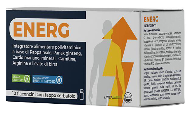 ENERG 10 FLACONCINI 10 ML CON TAPPO SERBATOIO - Farmacia De Pasquale