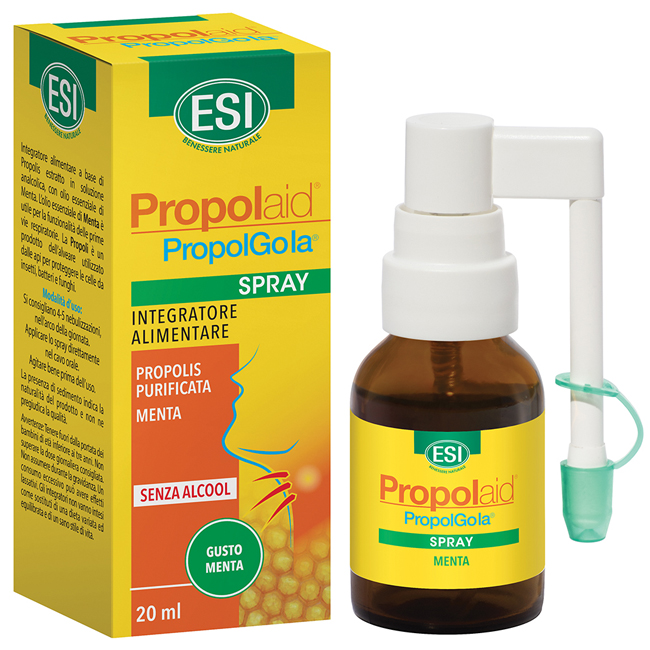 ESI PROPOLAID SPRAY GOLA ANALCOLICO MENTA 20 ML - Farmacia De Pasquale