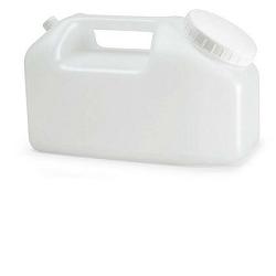 CONTENITORE A TANICA PER LA RACCOLTA DELLE URINE 24 ORE,IN POLIETILENE TRASPARENTE+TAPPO A VITE CON SCALA GRADUATA DA 500 A 2500ML - Farmacia De Pasquale