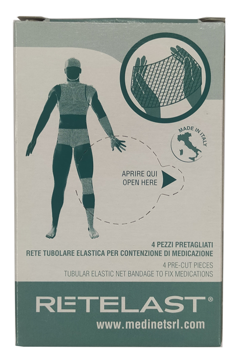 RETE TUBOLARE RETELAST ELASTICA PRETAGLIATA BIANCA PER DITA 4 PEZZI - Farmacia De Pasquale