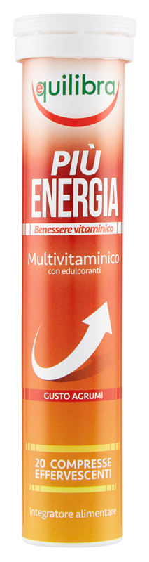 PIU' ENERGIA GUSTO AGRUMI 20 COMPRESSE EFFERVESCENTI - Farmacia De Pasquale