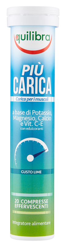 PIU' CARICA GUSTO LIME 20 COMPRESSE EFFERVESCENTI - Farmacia De Pasquale