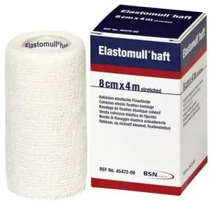 BENDA ELASTICA AUTOADESIVA ELASTOMULL HAFT BLU 8X400 CM - Farmacia De Pasquale