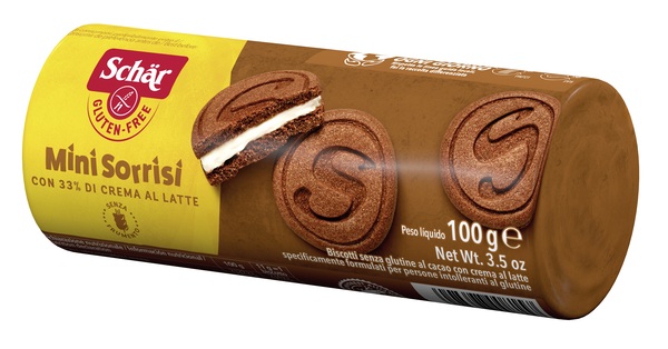 SCHAR MINI SORRISI CON CREMA AL LATTE 100 G - Farmacia De Pasquale