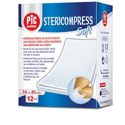 STERICOMPRESS SOFT XL GARZA TNT 18X40CM 12 PEZZI - Farmacia De Pasquale