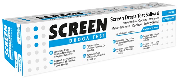 SCREEN DROGA TEST SALIVA 6 DROGHE - Farmacia De Pasquale