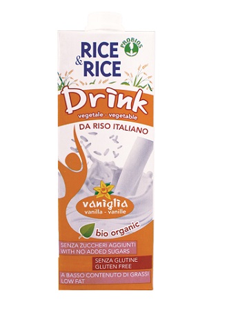 RICE&RICE BEVANDA DI RISO ALLA VANIGLIA 1 LITRO - Farmacia De Pasquale