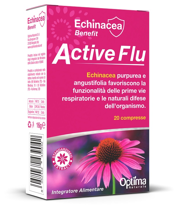 ECHINACEA BENEFIT ACTIVE FLU 20 COMPRESSE DA 800 MG - Farmacia De Pasquale