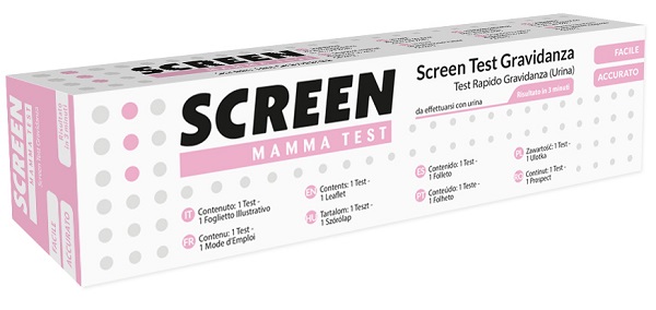 SCREEN TEST ORMONE HCG GRAVIDANZA NELL'URINA SCREEN TEST HCG 1 PEZZO - Farmacia De Pasquale