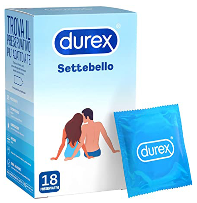 PROFILATTICO DUREX SETTEBELLO CLASSICO 18 PEZZI - Farmacia De Pasquale