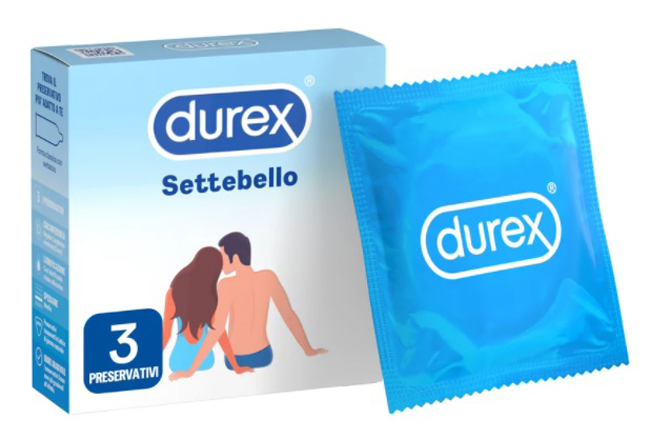 PROFILATTICO DUREX SETTEBELLO CLASSICO 3 PEZZI - Farmacia De Pasquale