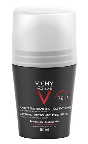 VICHY HOMME DEO ROLL-ON ANTI-TRASPIRANTE 50 ML - Farmacia De Pasquale