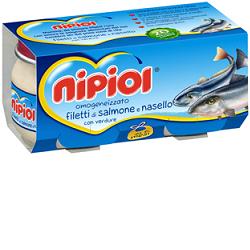 NIPIOL OMOGENEIZZATO SALMONE NASELLO VERDURE 2 PEZZI 80 G - Farmacia De Pasquale