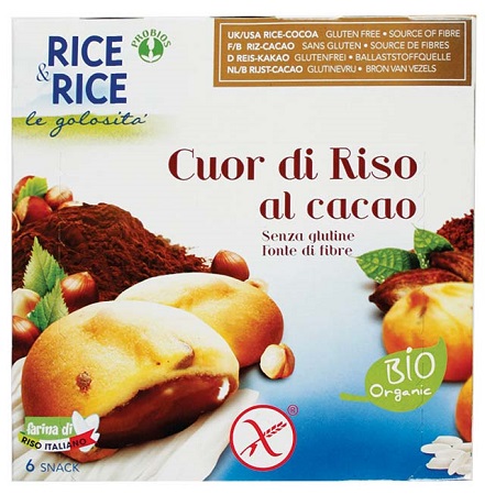 RICE&RICE CUOR DI RISO AL CACAO 6 X 33 G - Farmacia De Pasquale