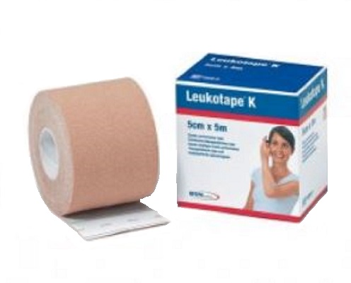 BENDA ADESIVA LEUKOTAPE K PER TAPING FISIOTERAPICO LARGHEZZA 5 CM LUNGHEZZA 5 M COLOR CARNE IN ROTOLO - Farmacia De Pasquale