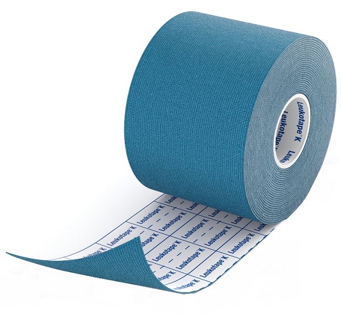 BENDA ADESIVA LEUKOTAPE K PER TAPING FISIOTERAPICO LARGHEZZA 5 CM LUNGHEZZA 5 M COLORE BLU IN ROTOLO - Farmacia De Pasquale