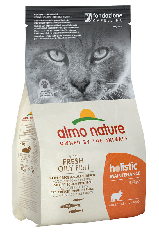 HOLISTIC CAT PESCE AZZURRO/RISO 400 G - Farmacia De Pasquale