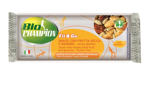 BIOCHAMPION FIT&GO BARRETTA ENERGETICA FRUTTA SECCA/GUARANA' 30 G - Farmacia De Pasquale