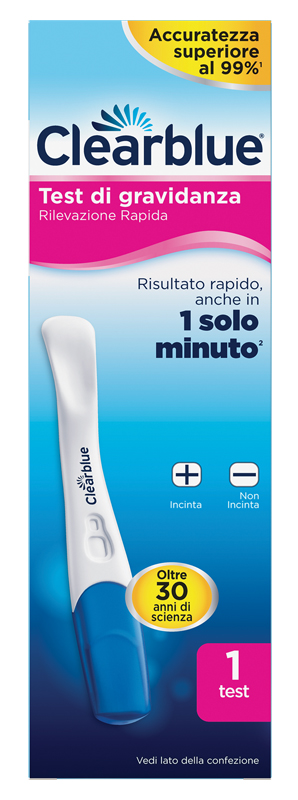 TEST DI GRAVIDANZA CLEARBLUE RILEVAZIONE RAPIDA 1 PEZZO - Farmacia De Pasquale