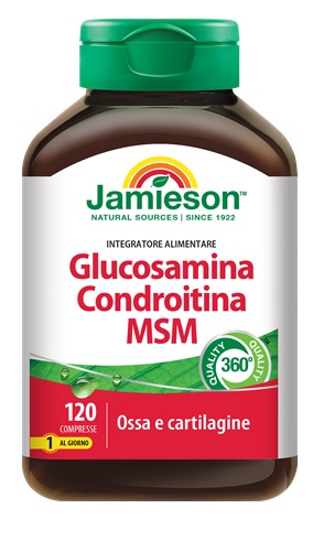 JAMIESON GLUCOSAMINA CONDROITINA MSM 120 COMPRESSE - Farmacia De Pasquale