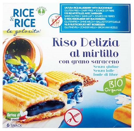 RICE&RICE RISO DELIZIA MIRTILLO E GRANO SARACENO 6 X 33 G - Farmacia De Pasquale