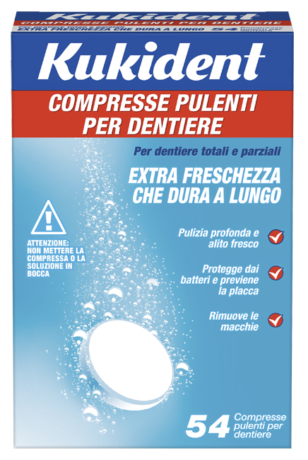 KUKIDENT CLEANSER FRESCH 88 COMPRESSE PULIZIA PROTESI DENTARIE - Farmacia De Pasquale