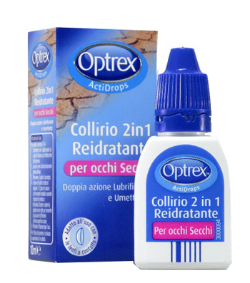 GOCCE OCULARI OPTREX ACTIDROPS 2IN1 REIDRATANTE OCCHI STANCHI 1 PEZZO - Farmacia De Pasquale